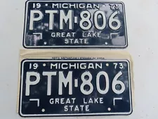 New Listing1973 MICHIGAN License plates Nos Mint