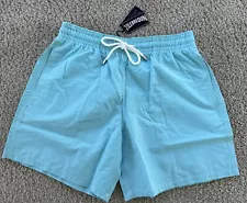 NWT 100% Authentic Vilebrequin VINTAGE Swim Trunks-LIGHT BLUE - M - MEN - MEDIUM