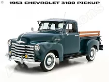 1953 Chevrolet 3100 Pickup Truck New Metal Sign: Pristine Restoration!