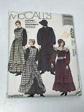 Prairie Dress Sz 18-20 UNCUT Pattern M4229 Pioneer Costume Ruffled Apron Bonnet