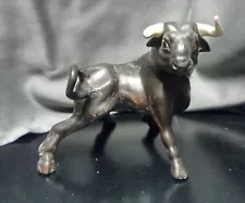 Vintage Spanish Fighting Bull Porcelain Statue