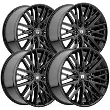 (Set of 4) Touren TR91 20x9 6x5.5" +18mm Gloss Black Wheels Rims 20" Inch (For: 2014 Silverado 1500)