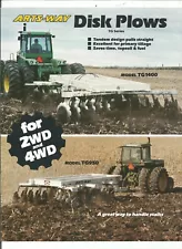 Original Arts-Way TG Series TG950 TG1400 TG1600 Disk Plows Sales Brochure # 984