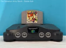 Nintendo 64 NUS-001 Control Deck Console & Mario Party Game Untested No Cords