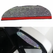 Car Side Rear View Mirror Rain Board Eyebrow Guard Sun Visor Colorful Diamond (For: MG TF)