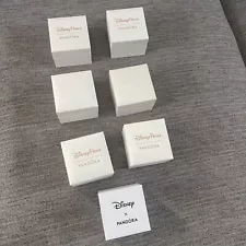 Lot 7 EMPTY Jewelry Boxes For Charm Disney Parks & Pouch As Is Read Info