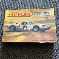 Ford GT RARE VINTAGE Revell Monogram 1/25 Car Model Kit , Open Box