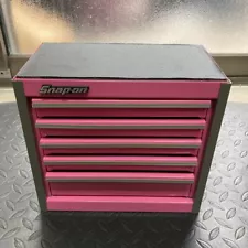 SNAP-ON Micro Roll Cab Top Chest Mini Tool Box Pink 8.5 x 4.7 x 7.7 in