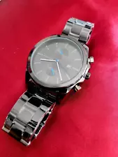 ⚡️NEW IN Box Men's Chronos Watch Calendar Quartz 42mm Black Watch