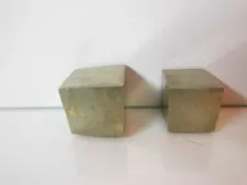 2 Pyrite Crystal Cubes / Spain / 145gr total