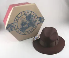 INDIANA JONES MIB Stetson Fedora Vintage 1989 NEW with Tags Hat AWESOME