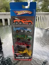 ðHOT WHEELS✨ 5-PACK ✨DEMOLITION DERBY✨2010✨Sealed✨Exclusive Models