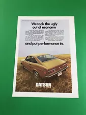 1971 1972 1973 DATSUN 1200 COUPE ORIGINAL PRINT AD ADVERTISEMENT PRINTED