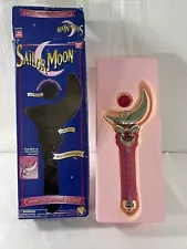 Vintage Sailor Moon Cosmic Crescent Wand 1995 Bandai W/Original Box Opened Used