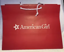 American Girl Doll AG RED SHOPPING BAG - MEDIUM SIZE16 x 12 x 8 - NEW