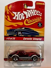 2005 Hot Wheels Classics Series 1 - Corvette Stingray Spectra Flame Dark Pink #1