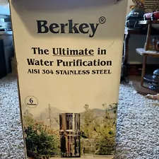 Crown Berkey Water Filtration System Water Purification Filter 6 Gallon