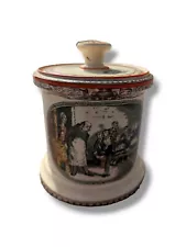 Dickens Tobacco Jar /Humidor - Rare antique in Good Condition Pictures