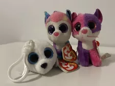 Ty Beanie Boo 3” Key Chain With Original Tags Lot Of 3 (Icy, Izabella, Pellie)