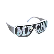 Macho Man White Macho Sunglasses Randy Savage Costume Wrestler Party WWF Glasses