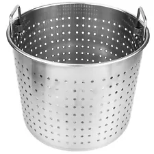 Hemoton Stock Pot Strainer Basket Insert Seafood Boil Pot Crawfish Crab Steam...