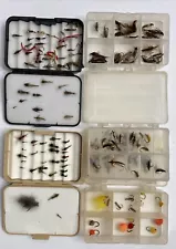 Fisherman's Estate Huge LOT OF FLY LURES Flies Fishing FRESHWATER HOOKS D5