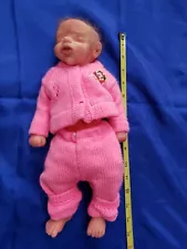 Reborn baby doll full body silicone approximately 15" needs work