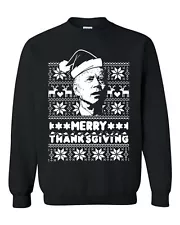 Joe Biden Ugly Christmas Sweater Merry Thanksgiving Funny Trump Sweater Gift