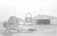 Pacific Air Mail Transport Airplane Airport Medford Oregon OR Reprint Postcard