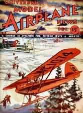 Model Airplane News - Heath Parasol - December 1932 - Magazine Cover Poster