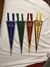 4 Harry Potter House Pennants Banner Fabric Felt 14" x 4"