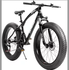 Outroad Fat Tire Mountain Bike with 26 in Wheels, 21 Speed with High Carbon NIB