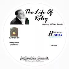 THE LIFE OF RILEY - 242 Shows Old Time Radio In MP3 Format OTR On 3 CDs