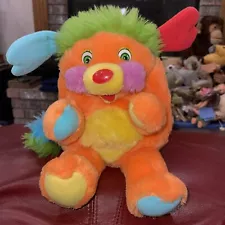 Vintage 1986 Popples Puzzle Orange Plush Mattel 12"