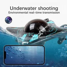 6CH RC Boat Submarine with Camera Underwater Remote Control Wifi FPV Boat for 8+