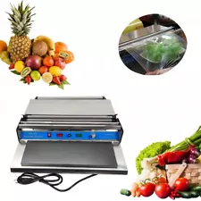 Food and Fruit Plastic Wrap Sealing Machine 17 inch 450mm Food Tray Wrapper 110V