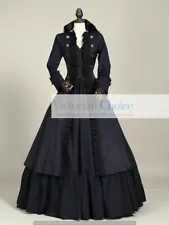 New ListingBlack Victorian Gothic Penny Dreadful Dress Pirate Witch Halloween Costume 176 M