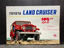 ORIGINAL VINTAGE SALES BROCHURE 1958 TOYOTA LAND CRUISER