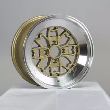 ON SALE 4 PCS ROTA WHEEL ALEICA SAKURA 15X8 4X114.3 0 GOLD WITH POLISH LIP