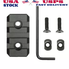 3 Slots Picatinny Rail Section Aluminum Mount adapter Iron for M-LOK/MLOK