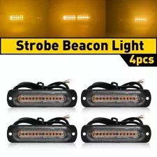 Car 36W 12-LED Strobe Lamps Surface Mount Flashing Bar Lights For Truck Pickup