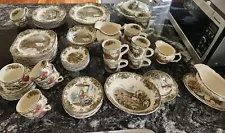 63 Pieces Johnson Brothers Friendly Village Dinnerware