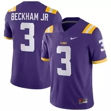 LSU Tigers Odell Beckham Jr Nike Men's Purple Official NCAA Alumni Game Jersey