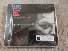 Zoot Sims Love for Sale Live in Dublin 1978 CD Import New Sealed