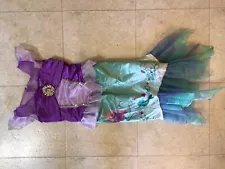 Ariel Dress 4-6X Jakks Disney Costume Little Mermaid Kids Girls Halloween Up