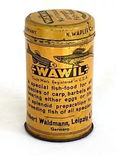 WAWIL Fish Food Vintage Germany Robert Walkmann Carp Barbels Tin