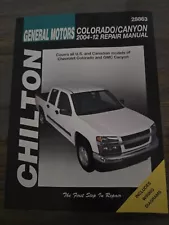 2004-2012 Chevrolet Colorado & GMC Canyon Chilton Repair Manual 28863