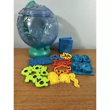 Vintage Play Doh AROUND THE WORLD Globe Play set Animals With Cutters