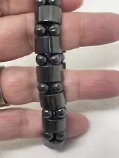 Hematite Stretch Bracelet Great For Arthritis Magnetic Healing