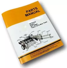 Parts Manual For John Deere 24T 24Ws Hay Baler Catalog Knotter Exploded View